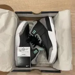 美品Nike Air Jordan 3 1Y ブラック グリーン グレー 20㎝