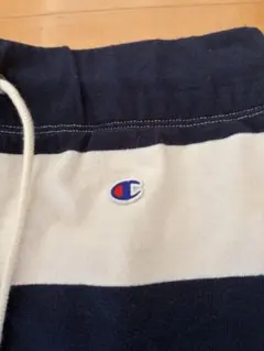 Champion ボーダー タイトスカート ネイビー×ホワイト