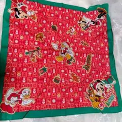 ★本日限定値下げ★☆ディズニー★クリスマス　2003 ミッキーフレンズ　バンダナのサムネイル