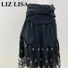 LIZ LISA doll スカート 刺繍 黒 1253-Bのサムネイル
