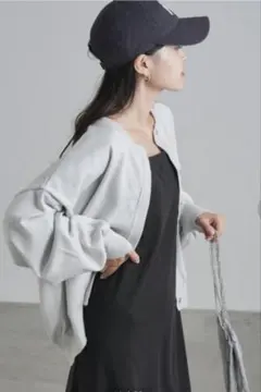 【CIAOPANIC TYPY】アンチピリングコクーンニットジャケットカーデ