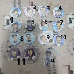 名探偵コナン　缶バッジまとめ売り 毛利小五郎多め