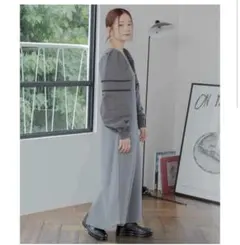 アーバンリサーチ/Sonny Label グレー パフスリーブ ロングワンピース