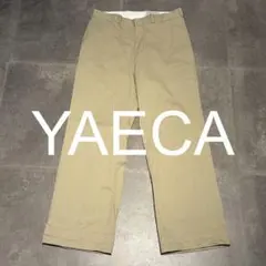 【YAECA】チノパン ベージュ シンプル M ヤエカ 綿 ストレート 日本製のサムネイル