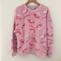 MY MELODY マイメロディ トレーナー M ピンク　長袖　モコモコ