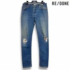 美品 RE/DONE リダン メンズ 再構築リラックステーパーデニム W29のサムネイル