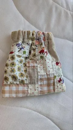 パッチワークキルティングバネポーチ