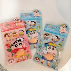 クレヨンしんちゃん 3D　お腹ぷにぷにシール 2パック+1パックおまけ