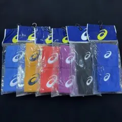 ※新品未使用品！6色 6セット !asics テニス リストバンド アシックス