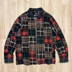 激レア！STUSSY “PATCHWORK” ZIP SHIRT JACKET