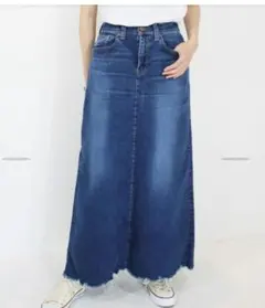 Big John ビッグジョンマキシスカートストレッチデニムロングスカート