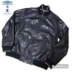 UMBRO × R.NEWBOLD ラムレザージャケット デサント製 M UMBRO × R.NEWBOLD ラムレザージャケット デサント製 M 【R