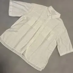しまむら　リノルーセ　シャツ　L オフホワイト