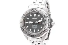 SEIKO 5M63-0B40 腕時計 ダイバー キネティック 二次電池交換済