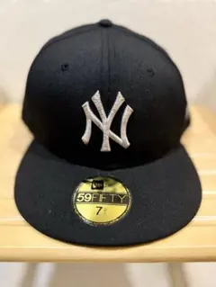 New Era 59FIFTY NYヤンキース BROOKLYN 刺繍 シルバー