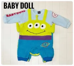 BABYDOLL エイリアン ロンパース 80 もこもこ 冬 秋 冬服