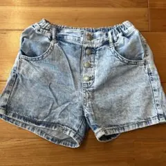 GU デニムハーフパンツ 130