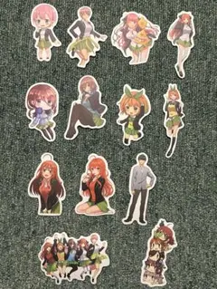 五等分の花嫁　防水ステッカー　シール