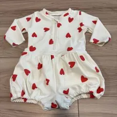 BREEZE ブリーズ　赤いハート柄 ベビー水着 サイズ80