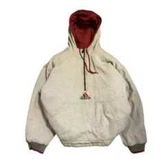 adidas90sリバーシブルナイロンジャケット　アノラックパーカーセンターロゴ