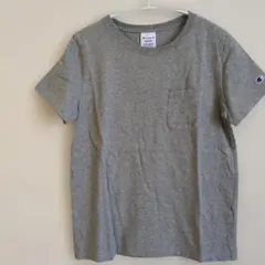 【Champion】チャンピオン　 グレー Tシャツ　Mサイズ　ポケット付き