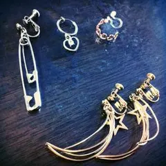 イヤリング4点まとめ売り(ワケあり3点)