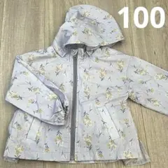 ウインドブレーカー ナイロンパーカー 花柄 100cm
