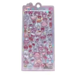 【赤】ドロップシール　うるちゅる　立体　ぷっくり