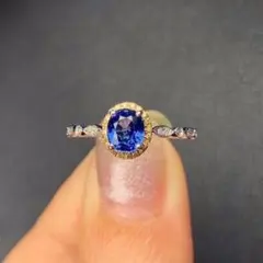 サファイア リング ダイヤ K18 ダイヤモンド 指輪 18金 ソーティング付 18金 サファイア ダイヤモンド リング / K18 Sapphire diamond ring
