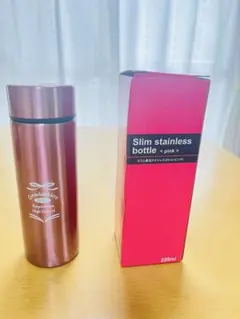 Slim stainless bottle 220ml ピンクのサムネイル