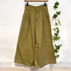 ワイドパンツ(M)イージーパンツ/無地/カジュアル/一部ウエストゴム/シンプル