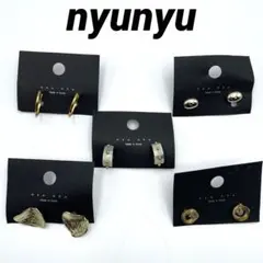 韓国製　nyunyu ニュニュ　新品　ゴールドイヤリング5点セット　まとめ売り