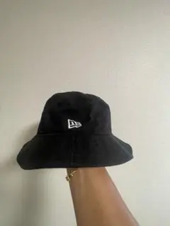 NEW ERA ブラック バケットハット ラージサイズ