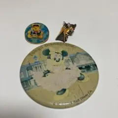 ディズニーランド缶バッジ・ピンバッジ3個セット（ミニー、プーさん、バンビ）