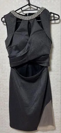 JEWELS グレー タイトドレス Mサイズ