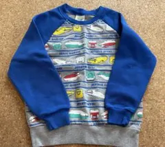 新幹線デザインのトレーナー　110cm 裏起毛