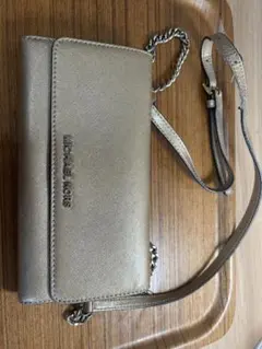 MICHAEL KORS ゴールドショルダーバッグ
