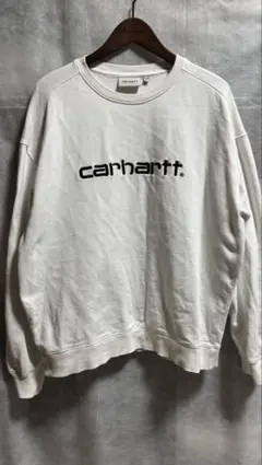 carhartt ロゴスウェット Lサイズ ホワイト