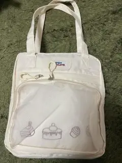 バッグ 白 クリーム色