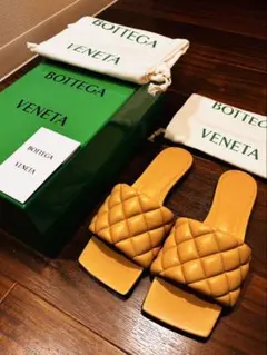 【廃盤カラー】BOTTEGA VENETA パテッド フラットサンダルのサムネイル