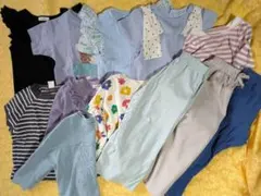 【12点セット】女の子用 まとめ売り 長ズボン・半袖・長袖セット 110センチ