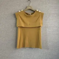 12D677-7 Chloé クロエ ノースリーブ タンクトップ トップス Chloé Designer Tank Tops
