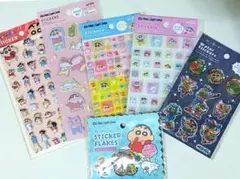 クレヨンしんちゃん ウォーターシール タイルシール 6点セット まとめ売り
