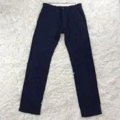 【ジャーナルスタンダード】カジュアルパンツ ネイビー ウール混 S