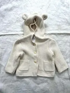 フード付きカーディガン くま耳　6-12ヶ月 babygap
