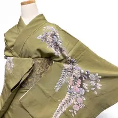 F-455 訪問着 辻ケ花 あずき色 袷 絞り ぼかし 正絹 美品 - メルカリ