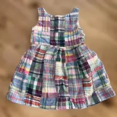 ラルフローレン パッチワーク チェック柄 ワンピース 90cm 18M
