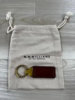 【日本非売品・希少品】豪R.M.WILLIAMS社 本革キーホルダー
