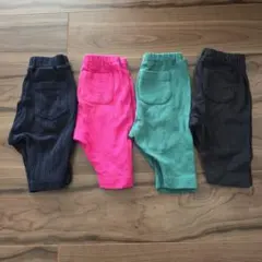 GUbaby UNIQLO 7分丈レギンス 80 4枚セット まとめ売り