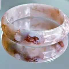極上品✨レア】ゴビ瑪瑙 バングル 56mm 絶妙モカカラー 油絵風クラック 